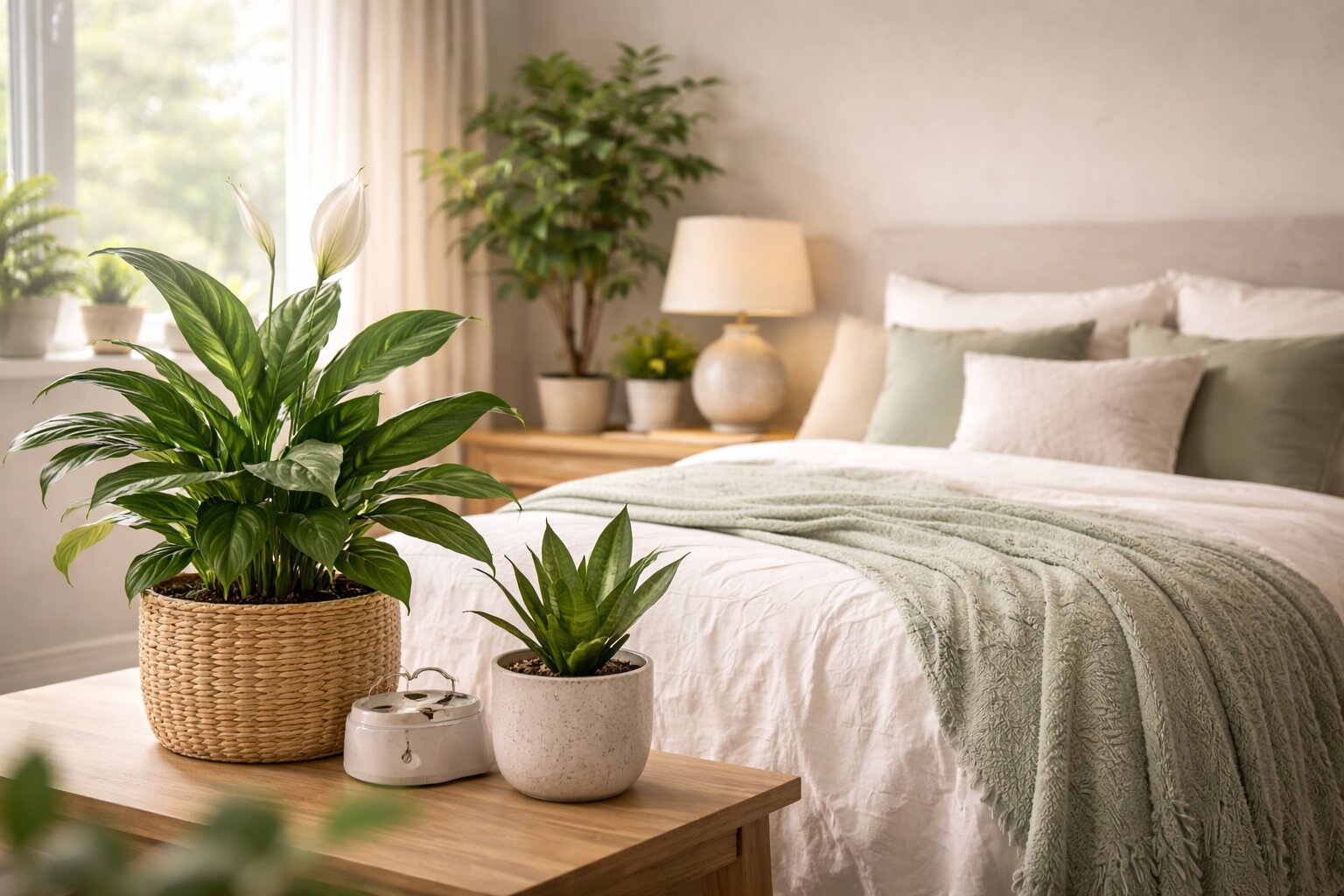 welke plant is goed voor de slaapkamer