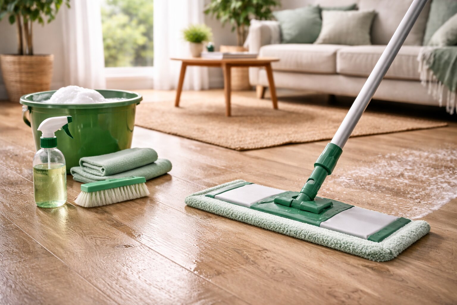 pvc vloer schoonmaken, pvc