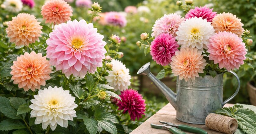 Dahlia als kleurrijke blikvanger in tuin en interieur