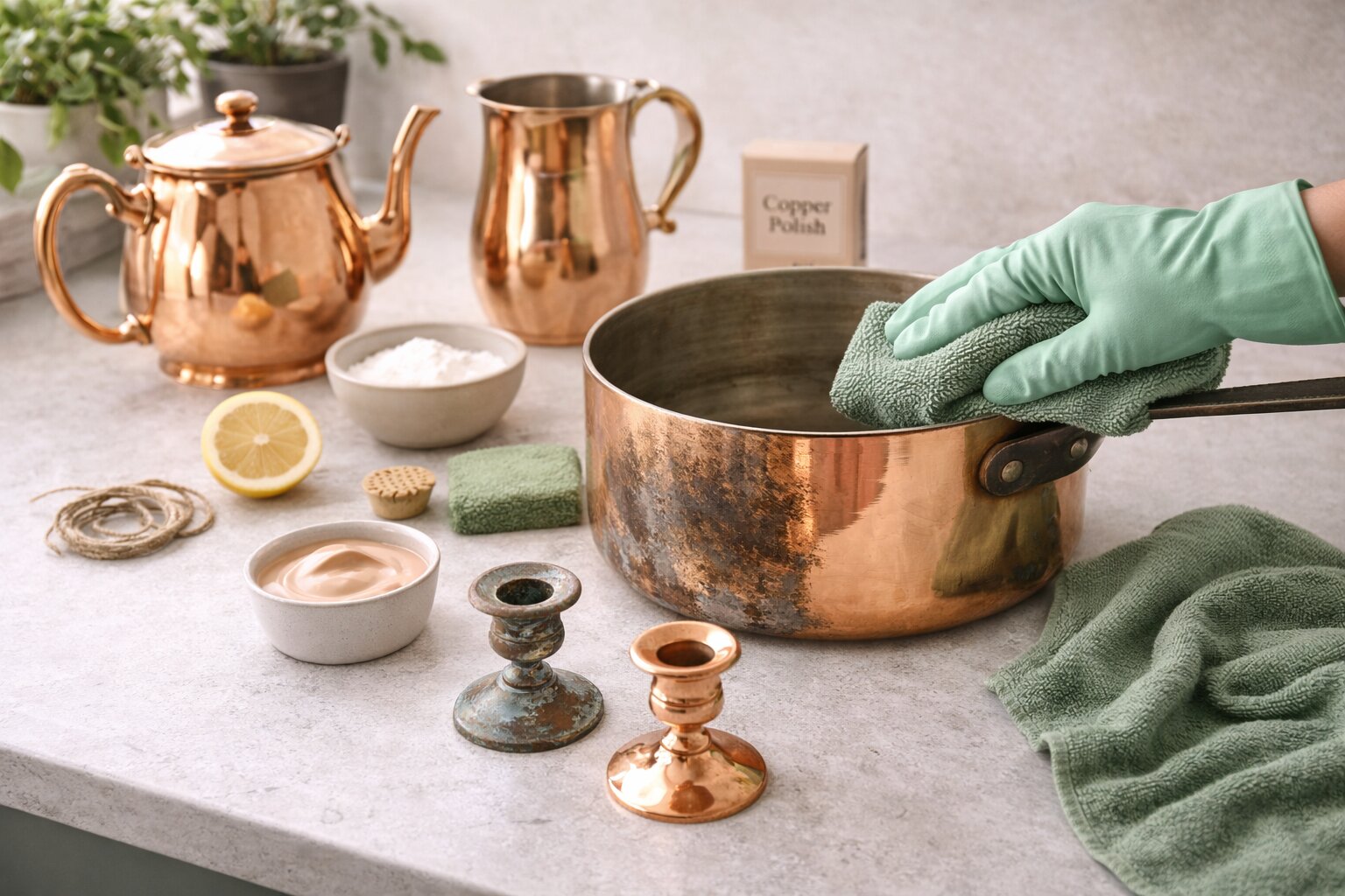 koper poetsen, koper