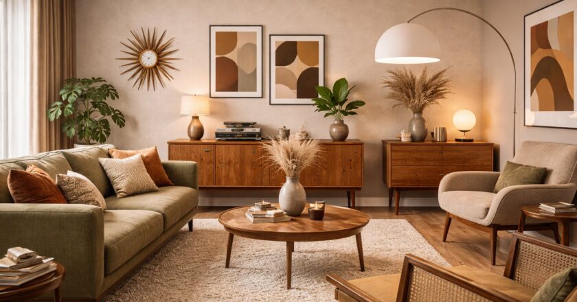 Een jaren 60 stijl interieur creëren met karakter, kleur en contrast