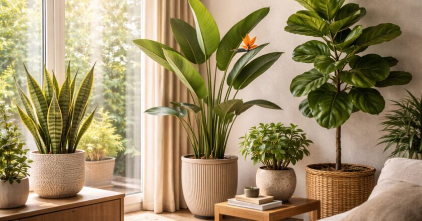 Welke binnenplant kan goed tegen de zon in een lichte woonkamer?